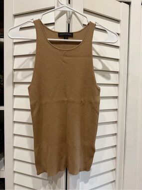 Banana Republic Ribbed Tank Top - Camel Brown